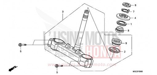 TIGE DE DIRECTION VFR1200FDC de 2012